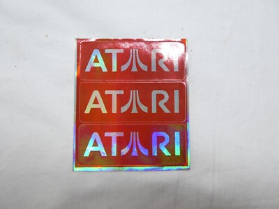Atari 3ds Sticker ATARI Enter the Matrix Videogame Authentic Sticker Sheet unused ...