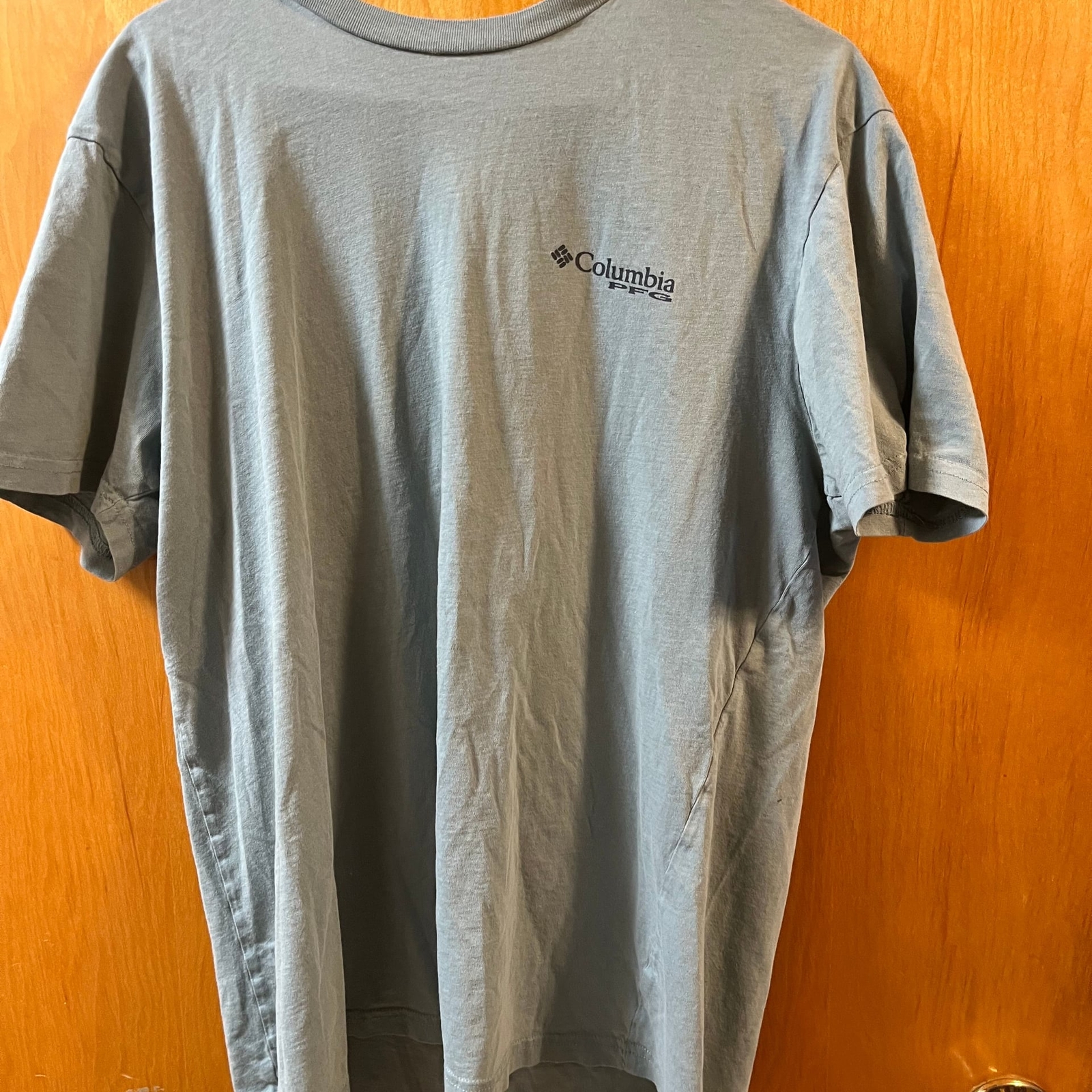 Columbia Omni Wick T Shirt Short Sleeve Blue Men Size Large
