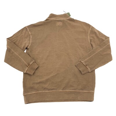 Goodfellow & Co. Mens Size M 1/4 Zip Garent Dyed Sweatshirt Canyon 