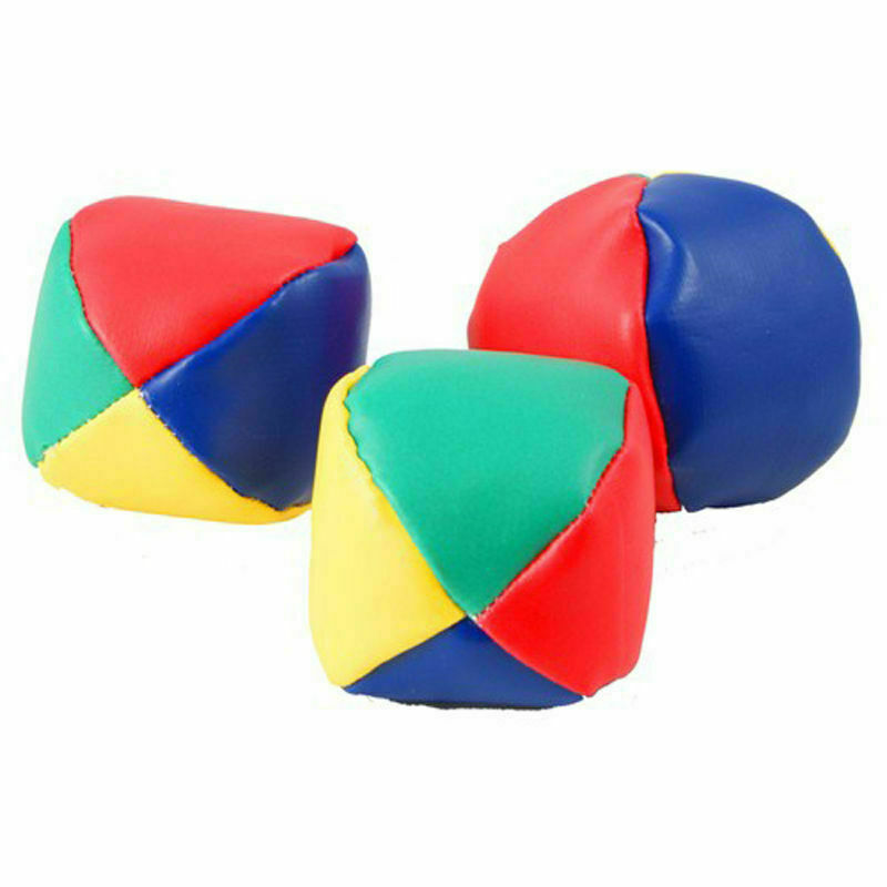 3/6/12/24 Juggling Balls Circus Clown Coloured Learn Juggle