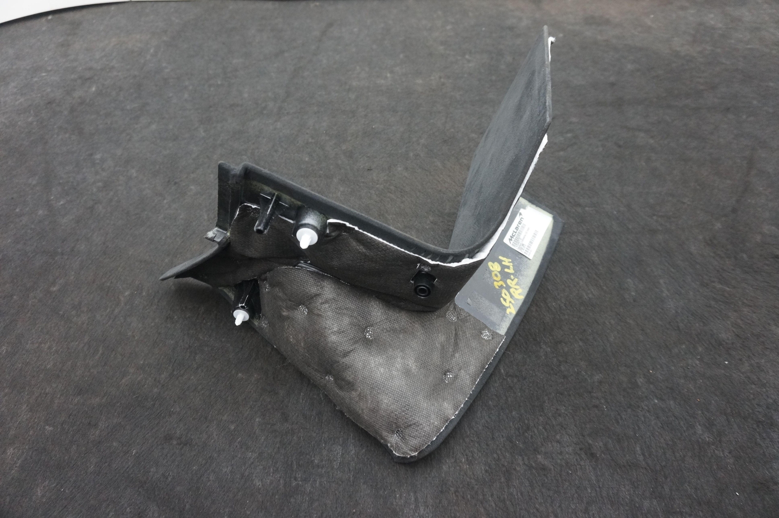 Rear Left Interior Quarter Trim Panel Alcantara OEM 11N3349CP McLaren 650S 2015