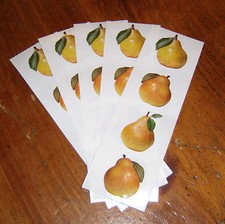 Mrs. Grossman Lot of Five PhotoEssence Sticker Sheets  Pear.
