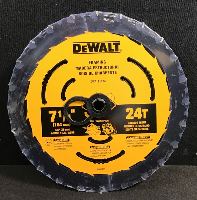 Dewalt DWA171424 71/4 in 24T Circular Saw Blade for sale online eBay