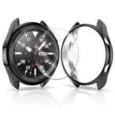 Tempered Glass Screen Protector TPU Case Cover for Samsung Galaxy Watch 3 45mm