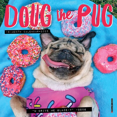 Doug the Pug 2025 7'' x 7'' Mini Wall Calendar