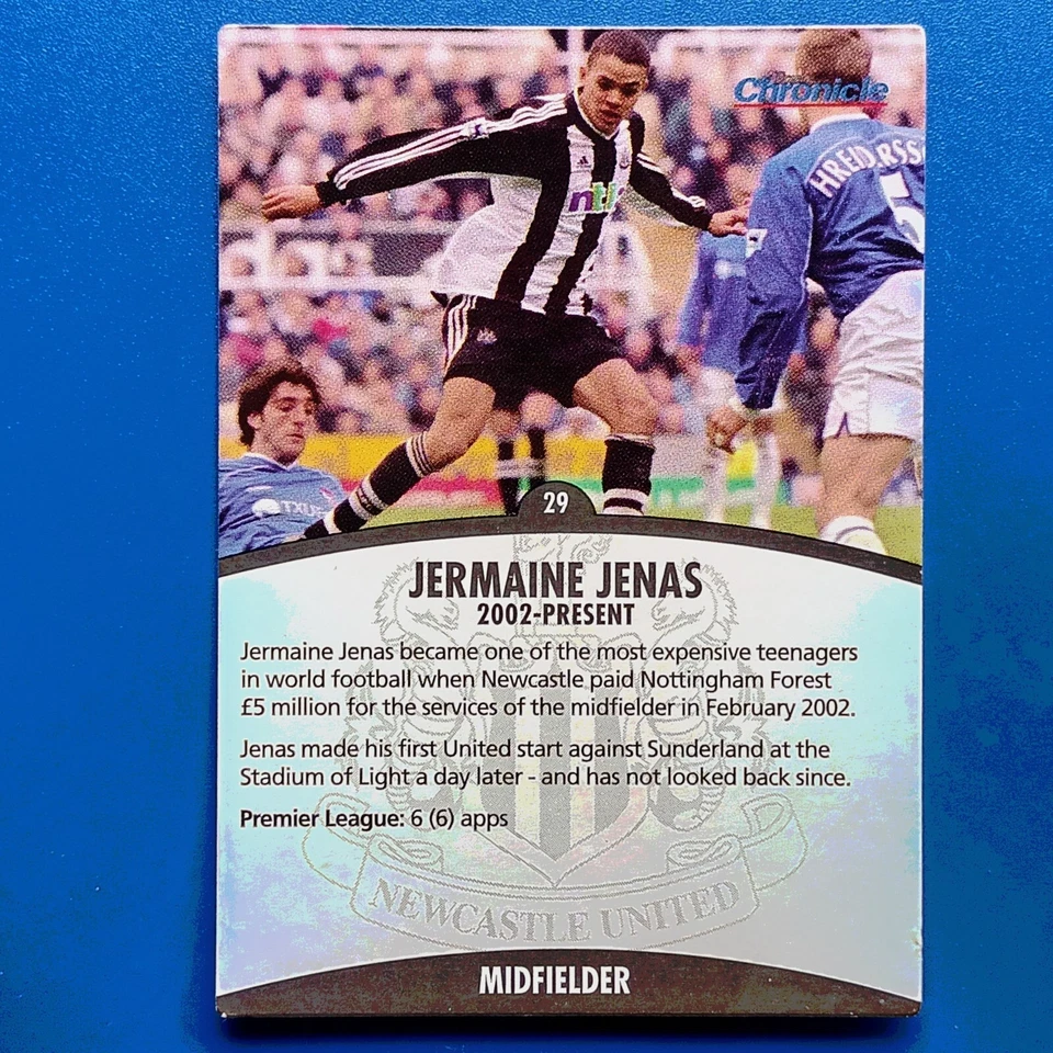 JERMAINE JENAS ROOKIE 2002-03 Newcastle Evening Chronicle - Toon Heroes #29 - Image 3 of 4