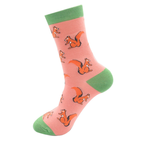 Miss Sparrow Socks Woodland Collection Bamboo Blend Badger Fox Owl Squirrel - Picture 28 of 47