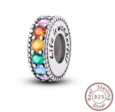  charms anhänger silber 925 life ist Wonderful  