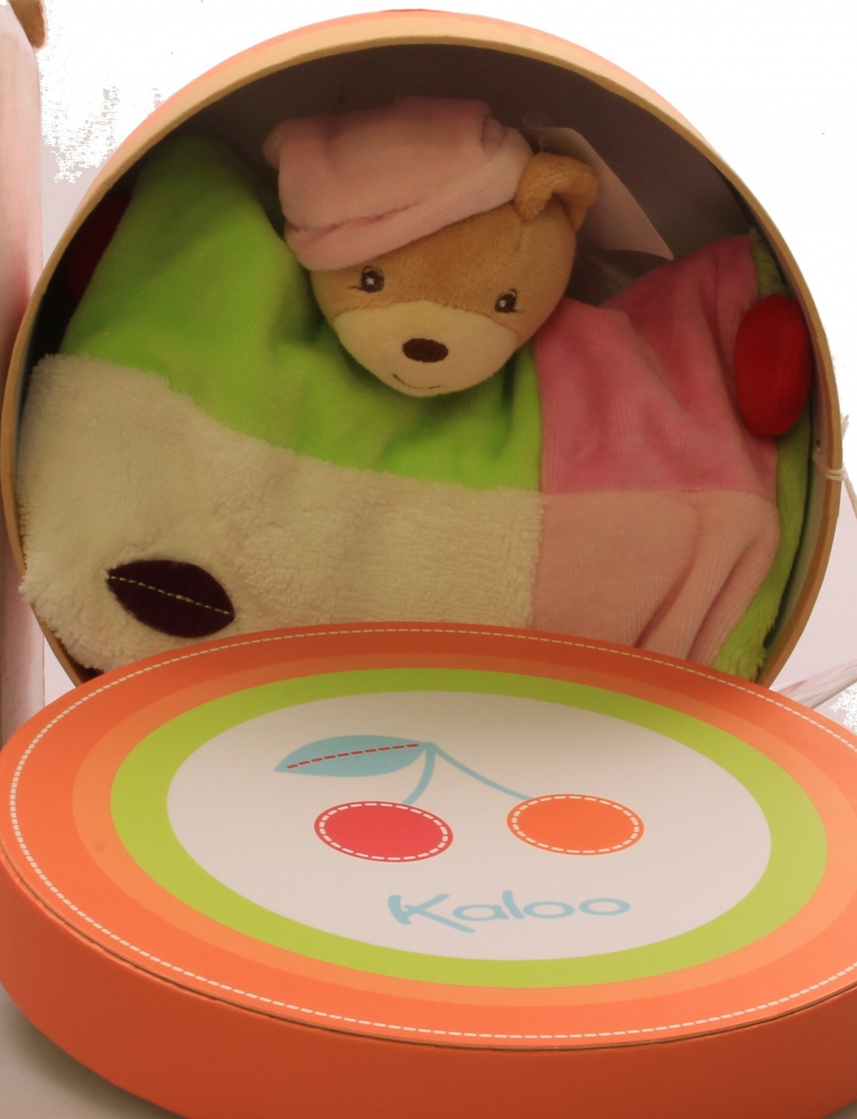 Kaloo Colours Doudou Bear Puppet Girl (Cherry). Shipping Included Kaloo Colours Doudou Bear Puppet Girl (Cherry). Shipping Included