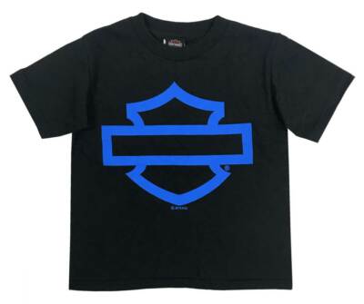 Harley-Davidson Little Boys' Bar & Shield Toddler Short Sleeve T-Shirt, Black
