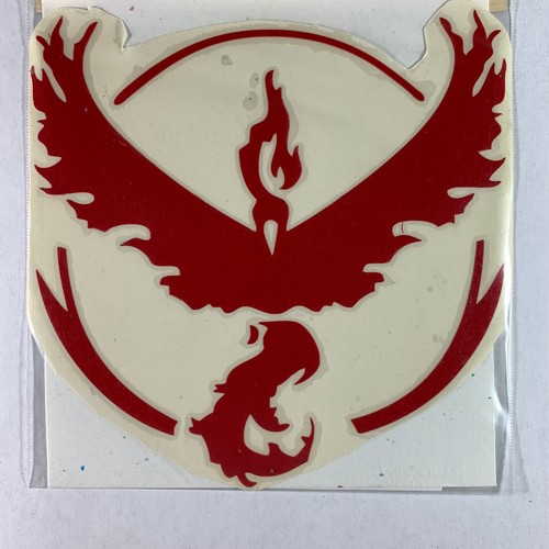 Pokemon Go Vinyl Sticker Decal Team Valor Large Red Logo Video Game