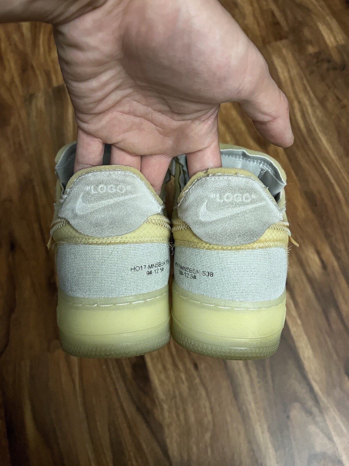 OFF WHITE X NIKE Taglia 10 5 Nike Air Force 1 Low x BIANCO SPORCO The Ten 2017