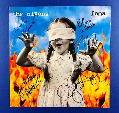 AUTOGRAPHED THE NIXONS PROMO 'FOMA' ALBUM SLICK 1995 ZAK MALOY