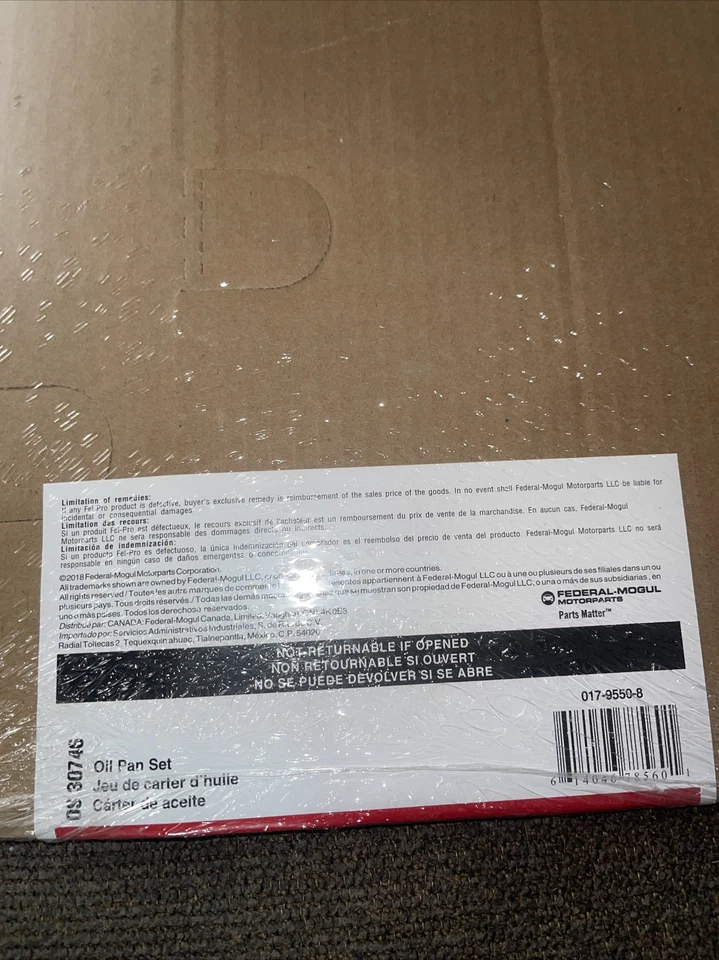 Juego de juntas de cárter de aceite Fel-Pro OS 30746 para modelos seleccionados de Acura Honda 02-15 Foto 3 de 3