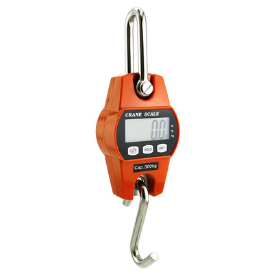 660Lb/300Kg Digital Crane Scale - Compact LCD Handheld Hanging Scale for Garage,