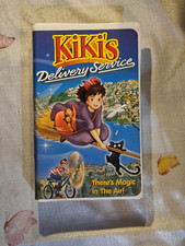 Kiki's Delivery Service VHS, 1998 (Studio Ghibli Clamshell Case, Kirsten Dunst)