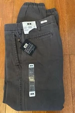 Joseph Abboud Jogger Chino Cotton Blend Gray Pants 32 X 32
