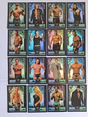 Topps Slam Attax Champion 2008 WWE Undertaker John Cena Batista Konvolut 16 Karten...