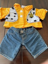 Toy Story Woody costume Build A Bear Workshop BABW Disney Sheriff Vest and jeans