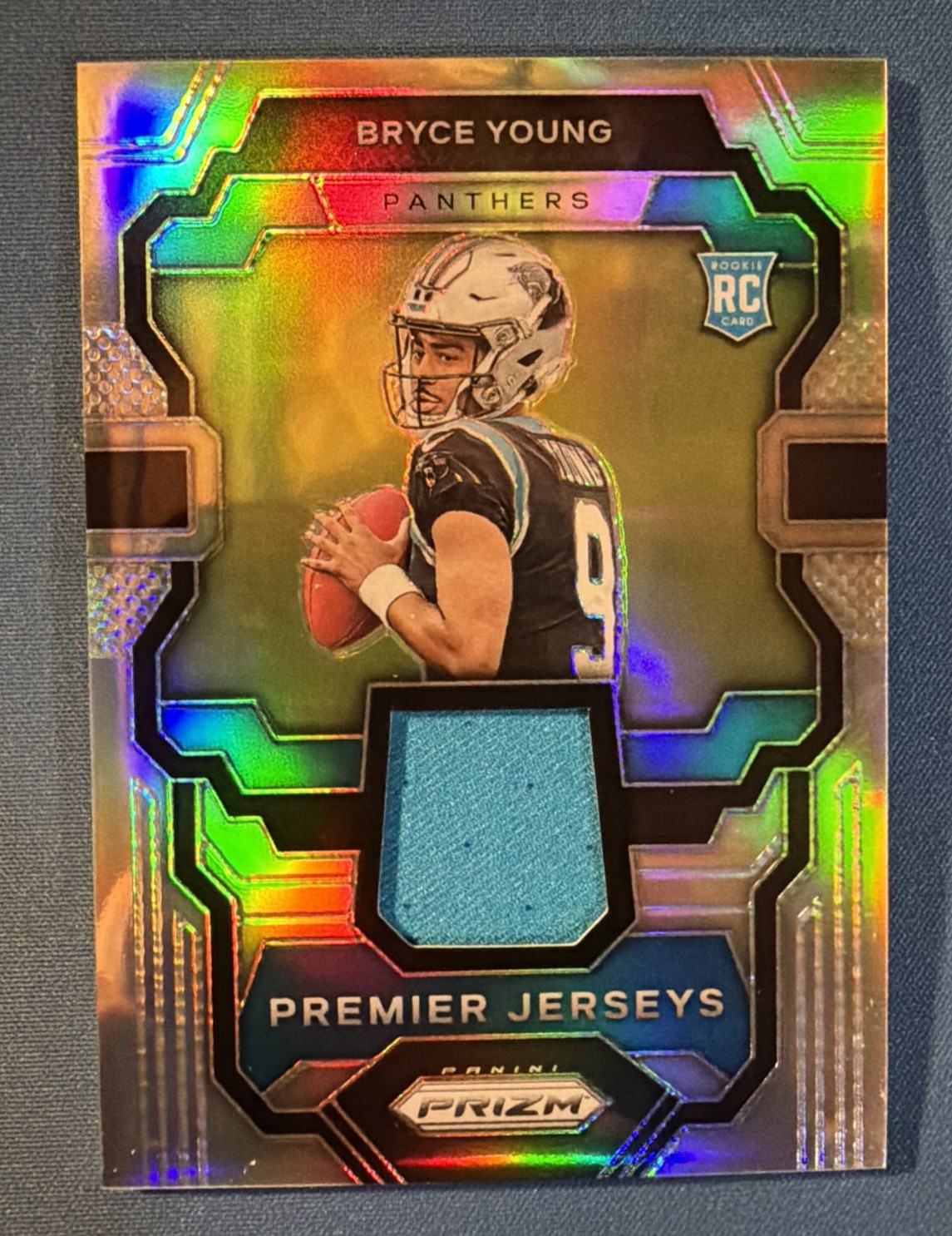 2023 Prizm Rookie Bryce Young Premier Jerseys Patch Silver Prizm (RC) Panthers💥