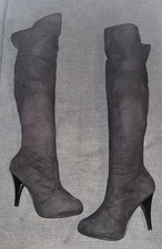 Gorgeous Black, Knee High Women s Stiletto - Casual Boots