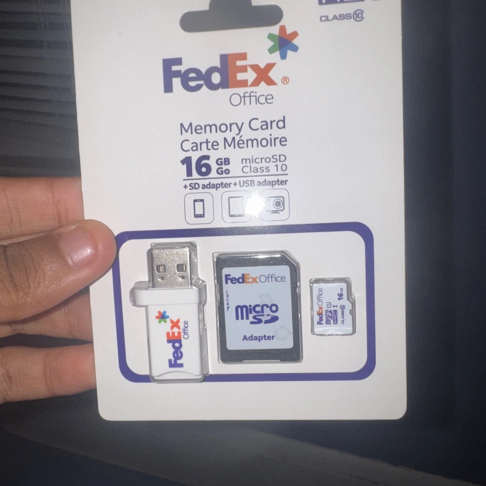 Fedex 16GB MicroSD Micro SDHC TF Flash Class 10 Memory Card 16G with Adapters - Image 3 of 4