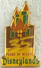 OLD 1990's Disney Pin Disneyland Sleeping Beauty Castle 35 YEARS OF MAGIC