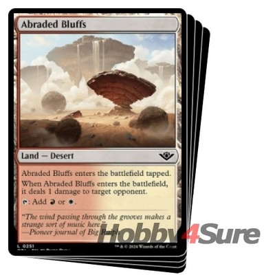Abraded Bluffs X4 M/NM Magic: The Gathering MTG Outlaws Of Thunder Junction
