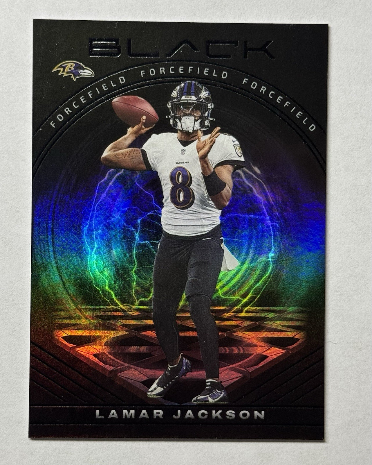 2022 Panini Black Lamar Jackson FF-7 Forcefield CASE HIT SSP Baltimore Ravens