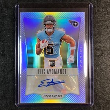 2025 Prizm Football ELIC AYOMANOR Retro 2012 Rookie Auto Silver 28/149