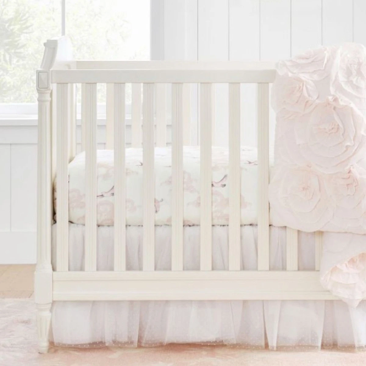 Jupe De Lit En Lin Plissé Belge Pottery Barn – Taille King, Goutte 14 Pouces – Beige, Style Moderne Et Naturel
