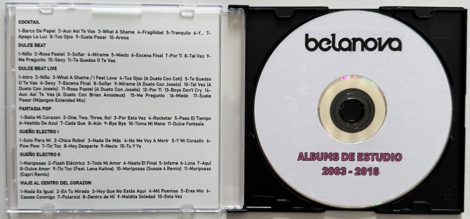 BELANOVA  -  6 Studio Albums  + 1 Dulce Beat Live CD Slim Case MP3 Audio EX - Image 2 of 2