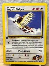 Gym Challenge Koga's Pidgey 49/132 Uncommon Pokemon 1st Edition LP on eBay