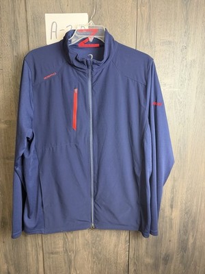 Zero Restriction Golf Men s XL Z700 Full Zip Jacket Navy Blue