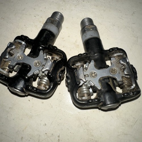 Dual Sided SPD Clipless Mountain Bike Pedals Cyclocross Gravel 2 Bolt 9/16"black - Picture 7 of 7