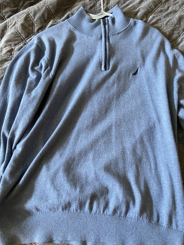 MENS NAUTICA LIGHT BLUE LONG SLEEVE SHIRT LARGE