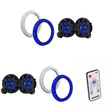 Kicker 2 Pair 51MSS84 8" Component LED Premium Marine Speakers  51KLSR88 -...