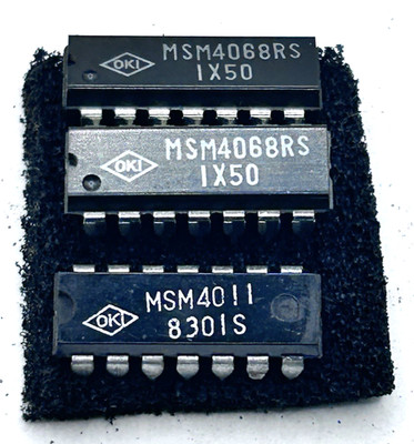 Vintage OKI Memory IC Lot MSM4068RS DRAM + MSM4011 SRAM