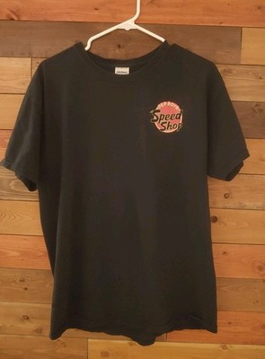 Pep Boys Speedshop T-Shirt Mens Large Short Sleeve Black  Cotton Graphic Tee