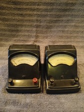 Welch Scientific Co. D.C. Volt Meter & Ammeter Pair VINTAGE