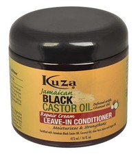  2 PACK Kuza Jamaican Black Castor Oil Leave-In Conditioner 16 Ounce