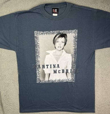 Vintage Y2K 2000 Martina McBride Emotion Blue T Shirt Giant Size Large