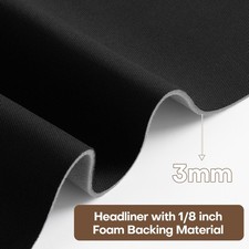 60w Auto Headliner Fabric 18 Foam Backed Car Roof Lining Replacement Material