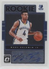 2016-17 Panini Donruss Optic Rookie Signatures Wade Baldwin IV #9 Auto RC 7fb