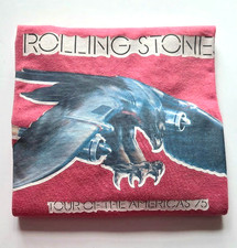 Vintage ROLLING STONES TOUR OF THE AMERICAS 1975 CONCERT T-shirt Size S Rare