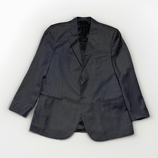 Emporio Armani Vincent Line Gray Virgin Wool Blazer Sport Coat Made In Italy 44