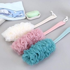 Back Scrubber for Shower, Loofah Long Handle Bath Body Brush, Soft Nylon Mesh