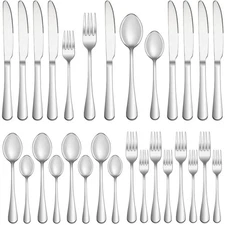 20 Piece Silverware Set for 4,Premium Stainless Steel Flatware Set,Mirror Pol...