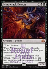 Mindwrack Demon 1x FOIL SOI MTG Shadows Over Innistrad Mythic MINT black