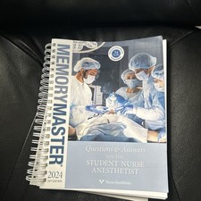 VALLEY ANESTHESIA MEMORY MASTER BOOK  CRNA SR...